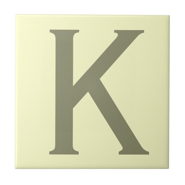 Monogramm Minimalistisch Name Anfänglich modern hi Fliese (Vorderseite)