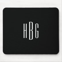Monogramm Minimalistisch Schwarz-weiß