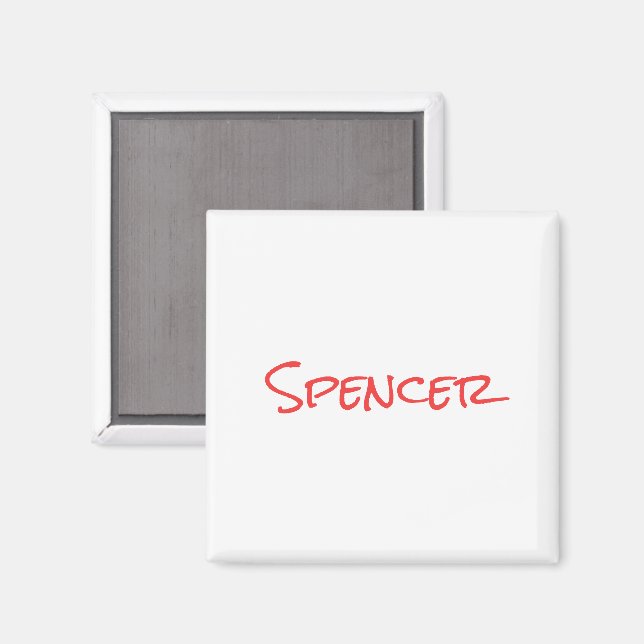 Monogramm minimalistischer benutzerdefinierter Nam Magnet (Vorderseite/Rückseite)