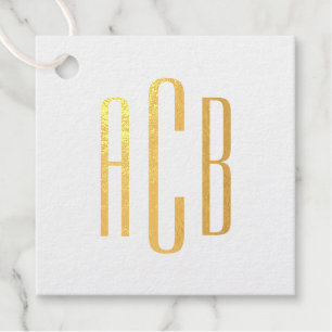 Monogramm mit drei Buchstaben Geschenkanhänger