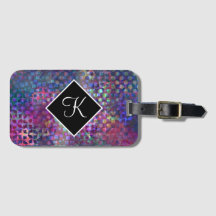 Monogramm mit mehrfarbiger abstrakter