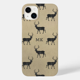 Monogramm Mit Monogramm Hirschstag rustikales Must Case-Mate iPhone 14 Plus Hülle
