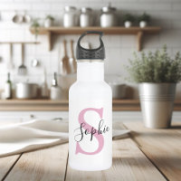 Monogramm mit neuem Personalisierten Namen Pink
