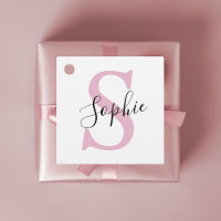 Monogramm mit neuem Personalisierten Namen Pink