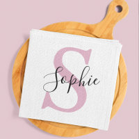 Monogramm mit neuem Personalisierten Namen Pink