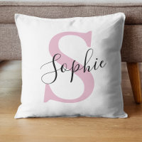 Monogramm mit neuem Personalisierten Namen Pink