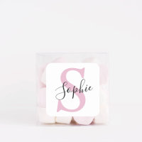 Monogramm mit neuem Personalisierten Namen Pink