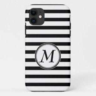 Monogramm mit Streifen Case-Mate iPhone Hülle
