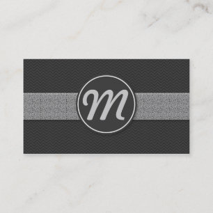 Monogramm mit Textur Visitenkarte