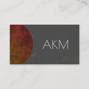 Monogramm mit Texturisierten Farbtechniken Visitenkarte