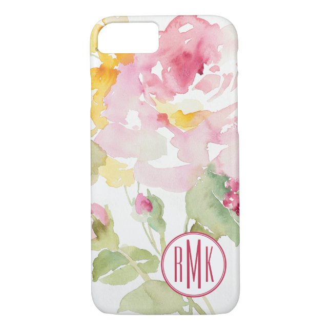 Monogramm | Mitte Juli Case-Mate iPhone Hülle (Rückseite)