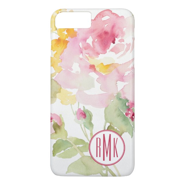 Monogramm | Mitte Juli Case-Mate iPhone Hülle (Rückseite)