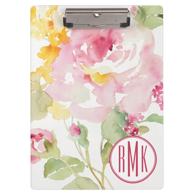 Monogramm | Mitte Juli Klemmbrett (Vorderseite)