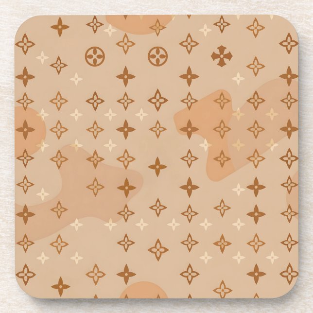 Monogramm-Modedesign Getränkeuntersetzer (Vorderseite)