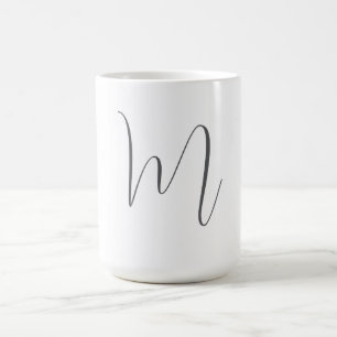 Monogramm modern einfache Minimalist Plain Kaffeetasse