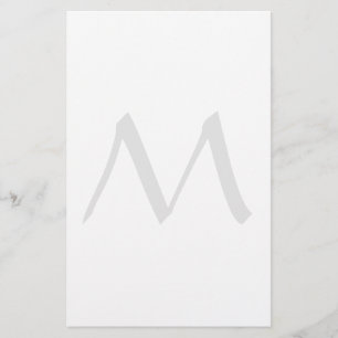 Monogramm modern einfache Minimalistin schlicht Briefpapier
