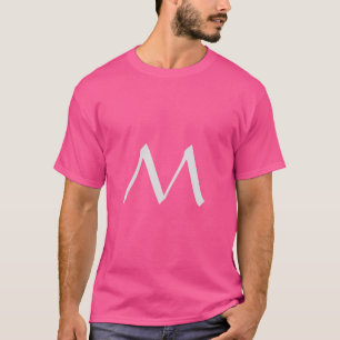 Monogramm modern einfache minimalistische Schrift T-Shirt