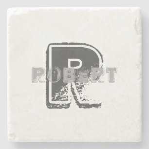 Monogramm Modern Elegantes Template Kreatives Desi Steinuntersetzer