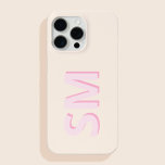 Monogramm Modern Minimalistisch Case-Mate iPhone Hülle<br><div class="desc">Einfache moderne Monogram Phone Case. Erstellen Sie Ihren eigenen personalisierten iPhone Case mit individuellem Anfangsnamen.</div>