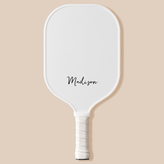 Monogramm Modern Minimalistisch Pickleball Schläger (Von Creator hochgeladen)