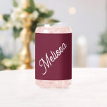 Monogramm, modern rot dosenglas<br><div class="desc">Große Skripttypografie macht eine fette Aussage vor dem blassen lila Hintergrund. Einfach aber elegant,  ist es ein persönliches Geschenk,  das sie zum Geburtstag,  Weihnachten,  Hochzeiten und vieles mehr Liebe.</div>