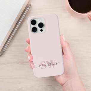 Monogramm Moderne Elegante Schicke Schrift Name iPhone 15 Pro Max Hülle