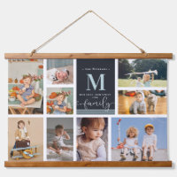 Monogramm | Moderne Farbblockfoto-Collage