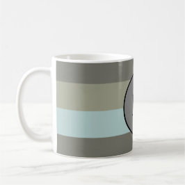 Monogramm Moderne Farbstreifen Trendy anpassen Kaffeetasse
