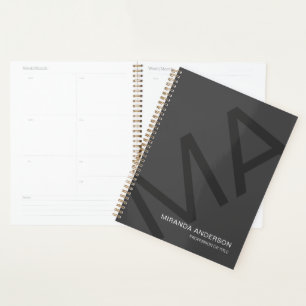 Monogramm Moderne Fette Typografie Professionell Planer