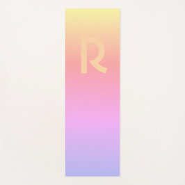 Monogramm Moderne rosa Sonnenuntergänge Yogamatte
