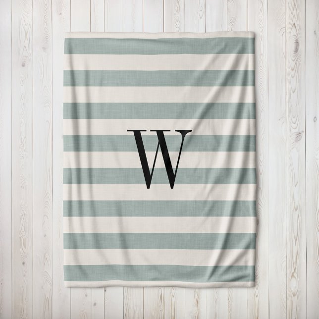 Monogramm | Modernes Bauernhaus Fleecedecke (Von Creator hochgeladen)