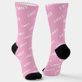 Monogramm-Muster für personalisierte Bezeichnung Socken