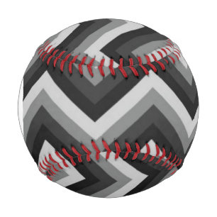 Monogramm Muster Retro Zig Zag Zickzack Baseball
