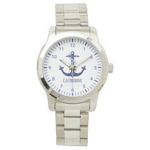 Monogramm-Name der Nautischen Marine Armbanduhr