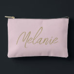 Monogramm Name Elegant Modernes Minimalistisches R Zubehörtasche<br><div class="desc">Monogram Name Elegant Modernes Minimalistisch Blush Pink Accessoire Pouch. Stilvoll personalisieren Sie mit Ihrem individuelle Name.</div>