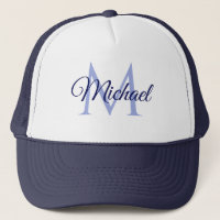 Monogramm Name für sie für ihn weiß und Marine