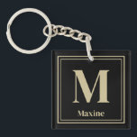 Monogramm Name - Geschenke für den Personalisierte Schlüsselanhänger<br><div class="desc">Erstellen Sie einen Schlüsselanhänger für Monogrammnamen. Perfekt Personalisierte Schlüsselanhänger Geschenke für Geburtstage,  Ferien oder Ferienhäuser Schlüsselanhänger.</div>