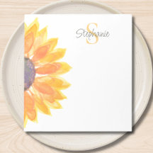 Monogramm Name Sonnenblume