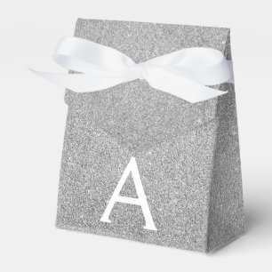 Monogramm-Name und Anfangsbuchstabe des Silver Spa Geschenkschachtel