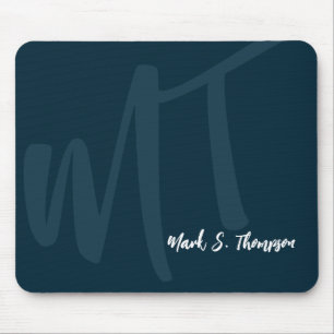 Monogramm (Name und Anfangsbuchstaben) Mousepad