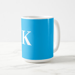 Monogramm Namen Hochzeitsgeschenk Party Favor Blau Kaffeetasse