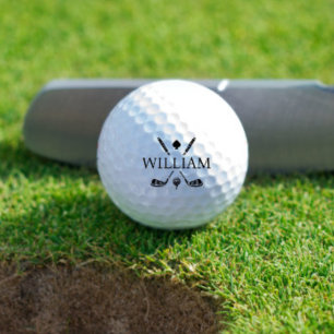 Monogramm Namens Golfschläger Ace Wählen Sie Ihr Golfball