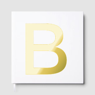 Monogramm Namensbuchstabenalphabet einfach klein t Gästebuch