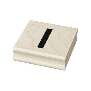 Monogramm Namensbuchstabenalphabet einfach klein t Gummistempel