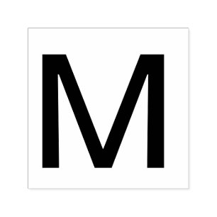 Monogramm Namensbuchstabenalphabet einfach klein t Permastempel