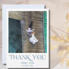 Monogramm Nautic Foto Vielen Dank mit Note Card Einladung