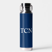 Monogramm Navy Blau Weiße Trendige Geschenk für ih