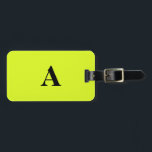 Monogramm Neongelber Name Erstmaliges Cooles Gesch Gepäckanhänger<br><div class="desc">Mit Monogramm Anfangs- und auch persönliche Daten wie Name,  Adresse,  Telefonnummer und E-Mail,  die Sie bearbeiten können. Mit einem attraktiven,  soliden neongelben Hintergrund können Sie die Farbe ändern,  wenn Sie möchten. Coole Geschenkidee für ihn oder sie.</div>