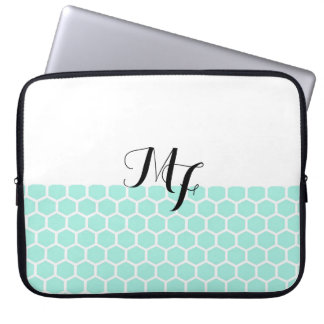 Monogramm Neopren-Notebook-Sieb Hexagon-Muster Laptopschutzhülle