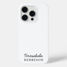 Monogramm Neutral Modern Minimalistisch Stylisch Case-Mate iPhone Hülle